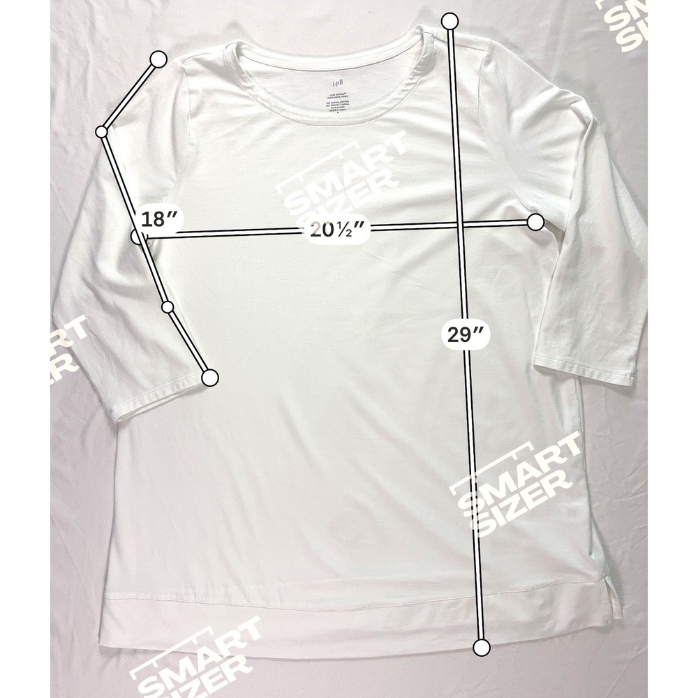 J Jill Luxe Supima Tunic M Clean Girl Neutral Everyday Basic Minimalist Capsule - Picture 8 of 9